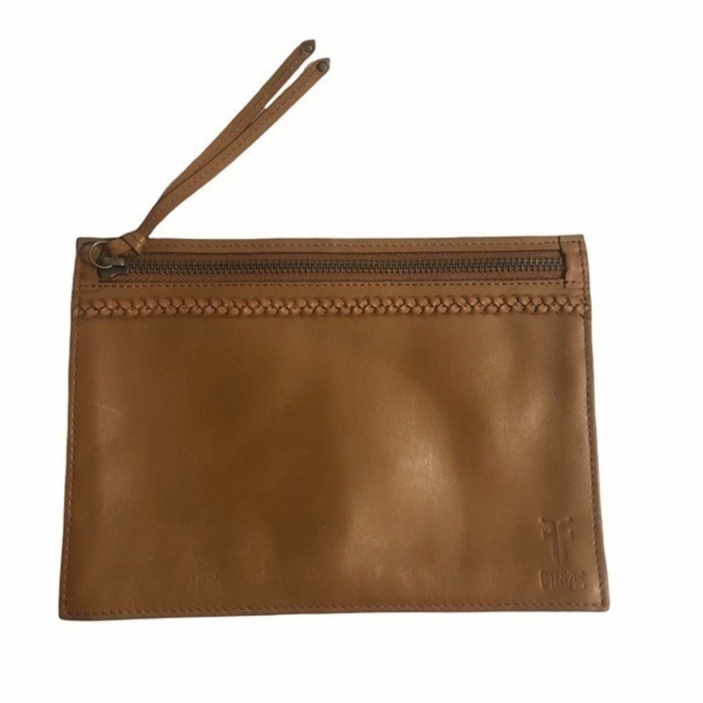 Frye brown leather pouch belt bag